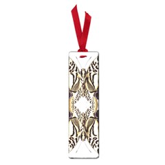 Butterfly Art Ivory&brown Small Bookmark