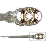 Butterfly Art Ivory&brown Letter Opener Front