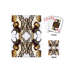 Butterfly Art Ivory&brown Playing Cards (mini) by BrilliantArtDesigns