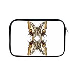 Butterfly Art Ivory&brown Apple iPad Mini Zippered Sleeve Front