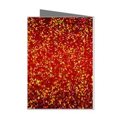 Glitter 3 Mini Greeting Card (8 Pack) by MedusArt