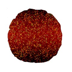 Glitter 3 15  Premium Round Cushion  by MedusArt