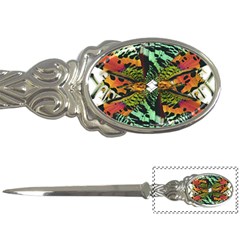 Butterfly Art Green & Orange Letter Opener