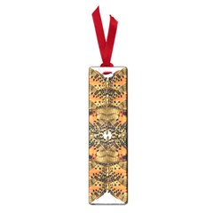 Butterfly Art Tan & Orange Small Bookmark