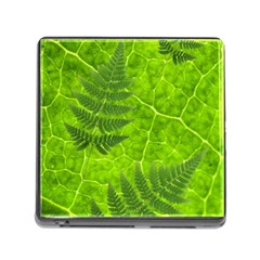 Leaf & Leaves Memory Card Reader With Storage (square) by BrilliantArtDesigns