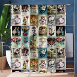 Vintage Victorian Postcards Shower Curtain 60  x 72  (Medium) 60 x72  Curtain