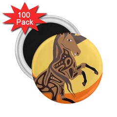 Embracing The Moon 2 25  Button Magnet (100 Pack)