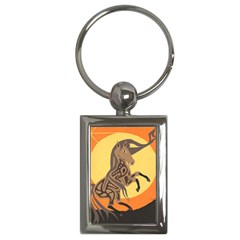 Embracing The Moon Key Chain (rectangle)