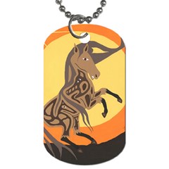 Embracing The Moon Copy Dog Tag (Two-sided) 