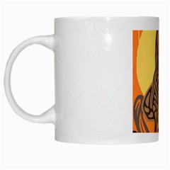 Embracing The Moon Copy White Coffee Mug by twoaboriginalart