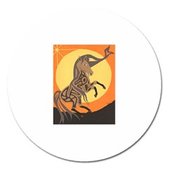 Embracing The Moon Copy Magnet 5  (round)