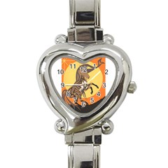 Embracing The Moon Copy Heart Italian Charm Watch 