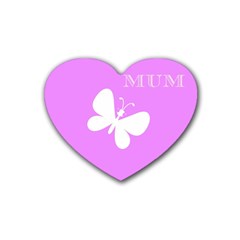 Mom Drink Coasters 4 Pack (heart) 