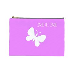 Mom Cosmetic Bag (large) by Colorfulart23