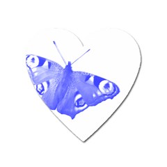  Decorative Blue Butterfly Magnet (heart)