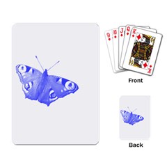  Decorative Blue Butterfly Playing Cards Single Design by Colorfulart23