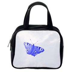  Decorative Blue Butterfly Classic Handbag (one Side) by Colorfulart23