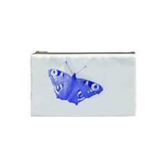  Decorative Blue Butterfly Cosmetic Bag (small)