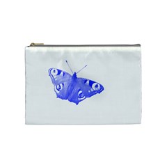  Decorative Blue Butterfly Cosmetic Bag (medium) by Colorfulart23