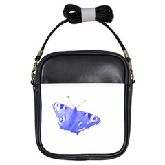  Decorative Blue Butterfly Girl s Sling Bag