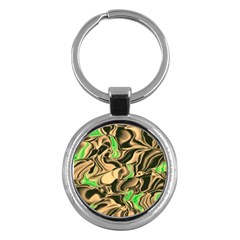 Retro Swirl Key Chain (round)