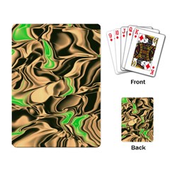 Retro Swirl Playing Cards Single Design by Colorfulart23