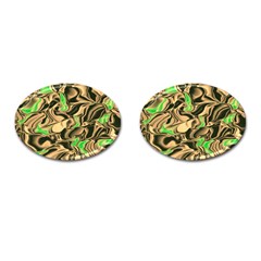 Retro Swirl Cufflinks (oval)