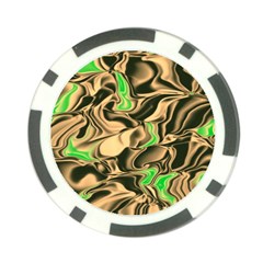 Retro Swirl Poker Chip by Colorfulart23