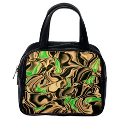 Retro Swirl Classic Handbag (one Side)