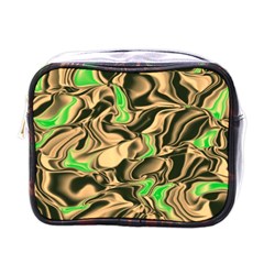 Retro Swirl Mini Travel Toiletry Bag (one Side)