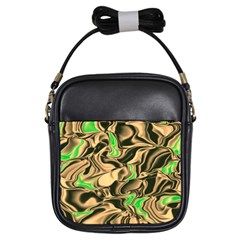 Retro Swirl Girl s Sling Bag