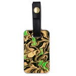 Retro Swirl Luggage Tag (One Side) Front