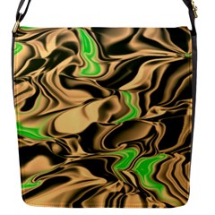 Retro Swirl Flap Closure Messenger Bag (small)