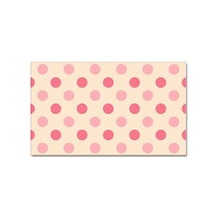 Pale Pink Polka Dots Sticker (rectangle) by Colorfulart23