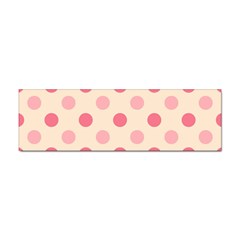 Pale Pink Polka Dots Bumper Sticker 10 Pack