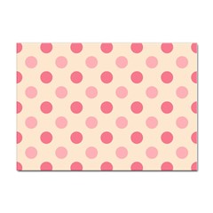 Pale Pink Polka Dots A4 Sticker 100 Pack