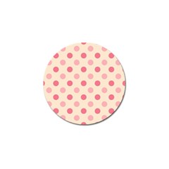 Pale Pink Polka Dots Golf Ball Marker