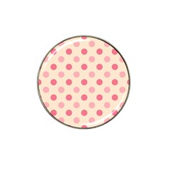 Pale Pink Polka Dots Golf Ball Marker 4 Pack (for Hat Clip)