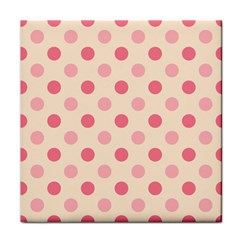 Pale Pink Polka Dots Face Towel