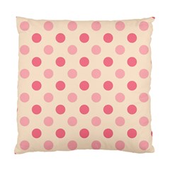 Pale Pink Polka Dots Cushion Case (two Sided) 