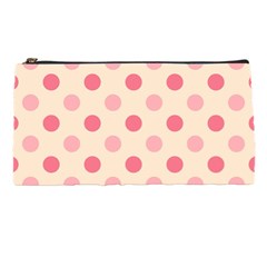 Pale Pink Polka Dots Pencil Case