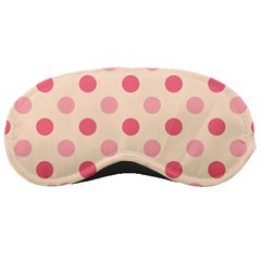 Pale Pink Polka Dots Sleeping Mask