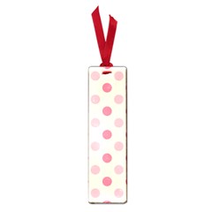 Pale Pink Polka Dots Small Bookmark