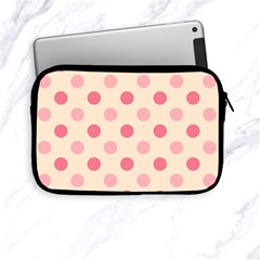 Pale Pink Polka Dots Apple Ipad Mini Zippered Sleeve