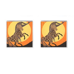 Embracing The Moon Cufflinks (square) by twoaboriginalart