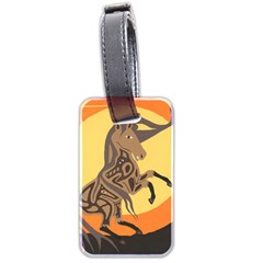 Embracing The Moon Luggage Tag (two Sides) by twoaboriginalart