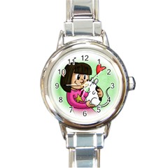 Bookcover  Copy Round Italian Charm Watch by millieandcupcake