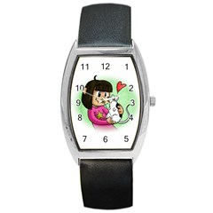 Bookcover  Copy Tonneau Leather Watch