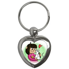 Bookcover  Copy Key Chain (heart)