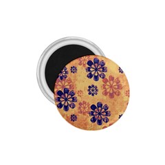 Funky Floral Art 1 75  Button Magnet